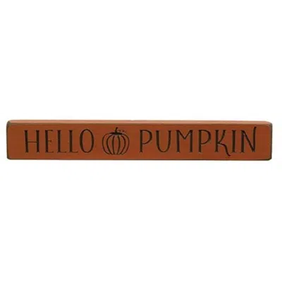 Homegifo Hello Pumpkin Engraved Block 12"