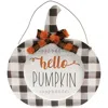 Homegifo *hello Pumpkin Hanging Buffalo Check Pumpkin