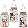 Homegifo Hello Santa Mason Jar Hanger 3 Asstd.