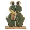 Homegifo Hello Sitting Rustic Wood Froggy On Base