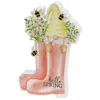 Homegifo *hello Spring Gnome In Boots Chunky Sitter