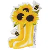 Homegifo Hello Sunshine Sunflower Boots & Bees Chunky Sitter