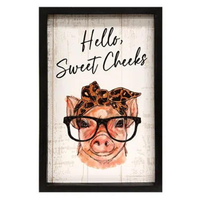 Homegifo Hello Sweet Cheeks Piggy Frame In Black