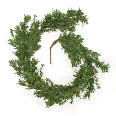 Homegifo Heritage Boxwood Garland 5ft In Green