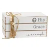 Homegifo *his Grace Is Enough Wooden Book Stack