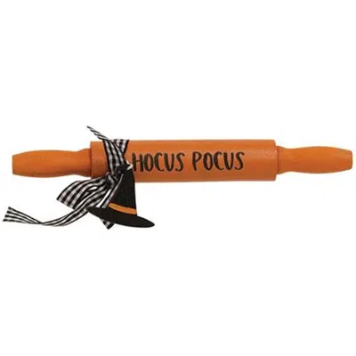 Homegifo Hocus Pocus Wooden Rolling Pin In Brown