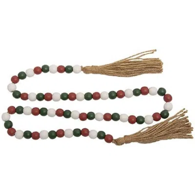 Homegifo *holiday Multi-color Beaded Garland With Tassels 48"l In Black