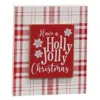 Homegifo Holly Jolly Christmas Layered Plaid Block