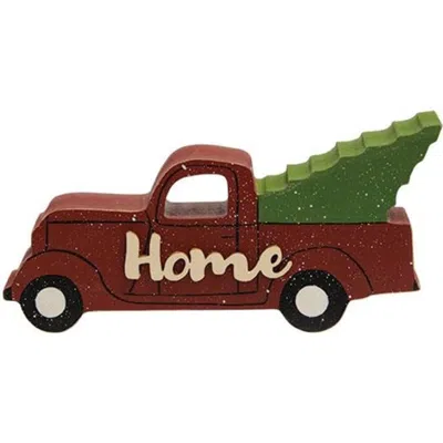 Homegifo *home Christmas Truck Chunky Sitter In Brown