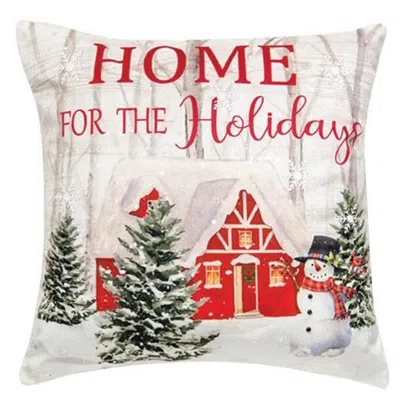 Homegifo Home For The Holidays Pillow In Multi
