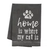 Homegifo *home Is Where My Cat Is Dish Towel