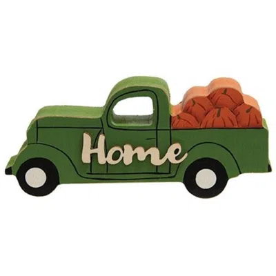 Homegifo *home Pumpkin Truck Chunky Sitter In Green