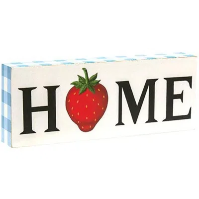 Homegifo *home Strawberry Box Sign In White