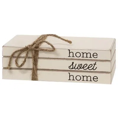 Homegifo *home Sweet Home Stacked Books In Neutral