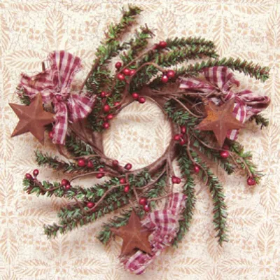 Homegifo Homespun Pine Ring 2" In Pink