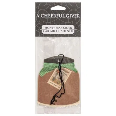 Homegifo Honey Pear Cider Car Air Freshener In Black