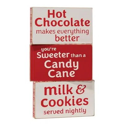 Homegifo Hot Chocolate Block 3 Asstd. In Red