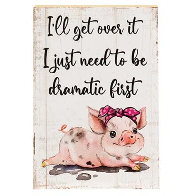 Homegifo I Just Need To Be Dramatic Piggy Block In Animal Print