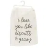 Homegifo I Love You Like Biscuits & Gravy Dish Towel