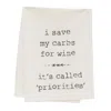 Homegifo *i Save My Carbs For Wine Dish Towel