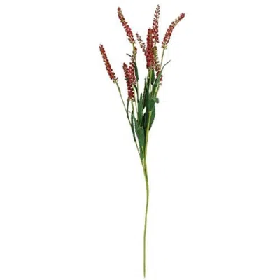 Homegifo Icker Flower & Leaves Spray Red In Green