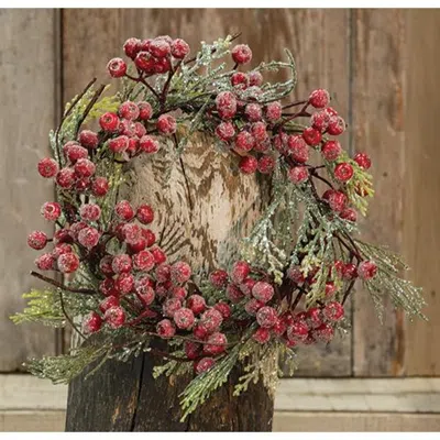 Homegifo *icy Berry & Cedar Ring 7" In Brown
