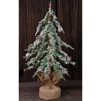 Homegifo Icy Wispy Christmas Tree 18" In Green