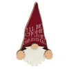 Homegifo I'll Be Gnome For Christmas Wooden Shelf Peeker