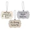 Homegifo In Loving Memory Ornament 3 Asstd.