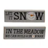 Homegifo In The Meadow Snowman Face Skinny Block 2 Asstd.