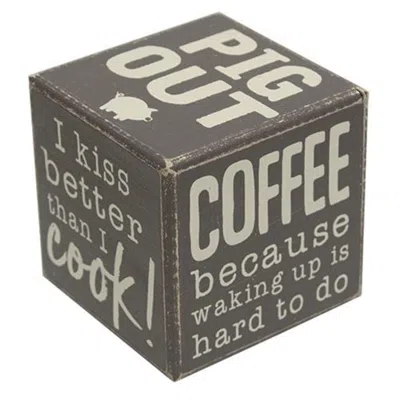 Homegifo In This Kitchen Six-sided Block In Gray