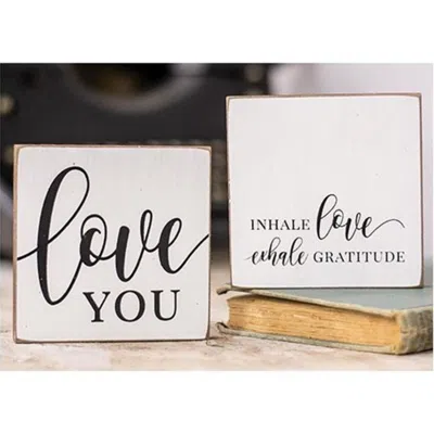 Homegifo *inhale Love Block 2 Asstd. In White