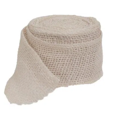 Homegifo Ivory Burlap Ribbon 2.5"w X 10 Yards In White