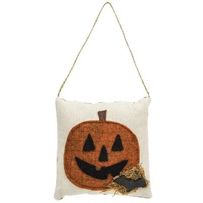 Homegifo *jack O Lantern Pillow Ornament In White