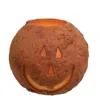 Homegifo Jack O Lantern Round Led Cake Candle 4" X 3.5"