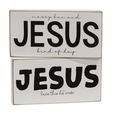 HOMEGIFO JESUS KIND OF DAY BLOCK SIGN 2 ASSTD.