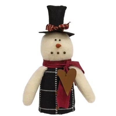 Homegifo Jimmy Snowman W/top Hat & Rusty Heart In Multi