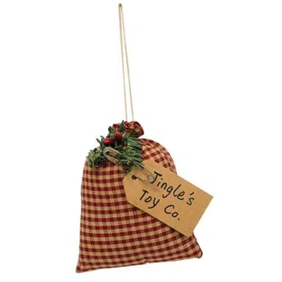 Homegifo *jingles Toy Company Bag Ornament In Brown