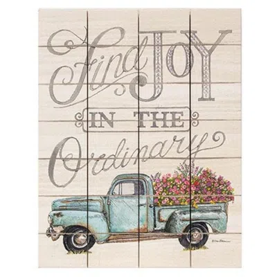 Homegifo Joy In The Ordinary Vintage Truck Pallet Art In Multi