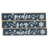 Homegifo Joy Peace Noel Snowflake Mini Stick 3 Asstd.
