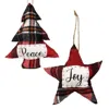 Homegifo *joy Star & Peace Tree Ornament 2 Asstd.