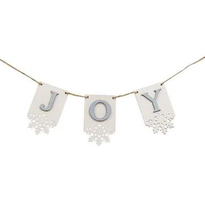 Homegifo Joy Tag Garland In White