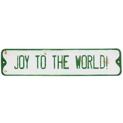 Homegifo Joy To The World Street Sign In Black