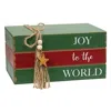 Homegifo *joy To The World Wooden Stacked Books