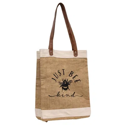 Homegifo Just Bee Tote Bag In Brown