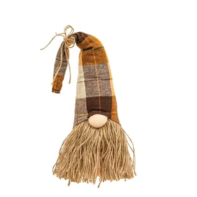 Homegifo *jute Plaid Gnome Small In Multi