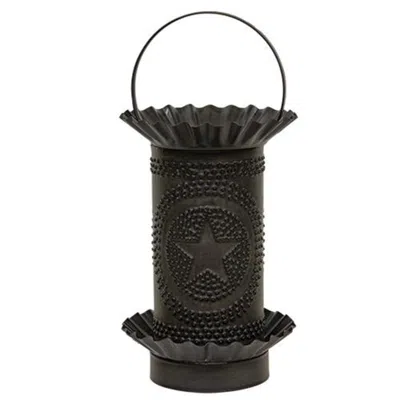 Homegifo Kettle Black Mini Tart Warmer W/punched Stars