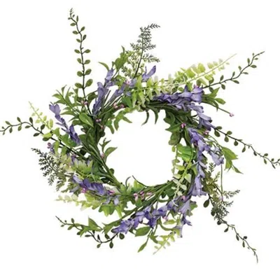 Homegifo *lakeside Iris Candle Ring In Purple