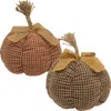 Homegifo *large Country Plaid Pumpkin 2 Asstd.