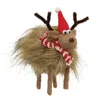 Homegifo *large Fuzzy Reindeer Felted Ornament